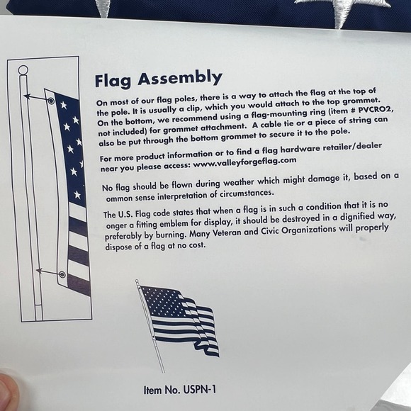 Valley Forge 3x5 Flag Presidential Series Woven Embroidered Made in USA NEW - Picture 2 of 10